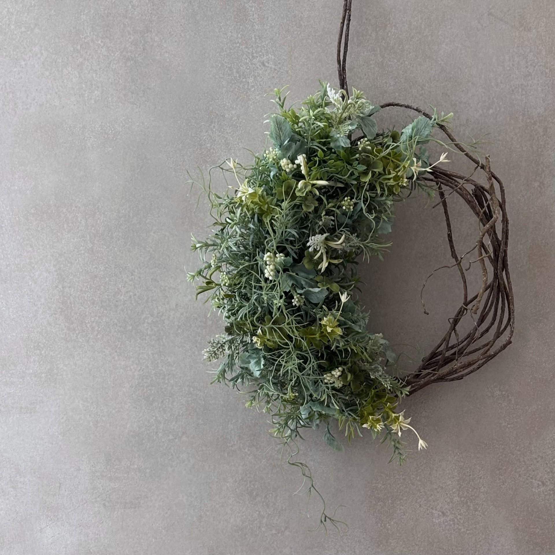 幸せのかたち|四つ葉を忍ばせたグリーンリース1枚目の画像